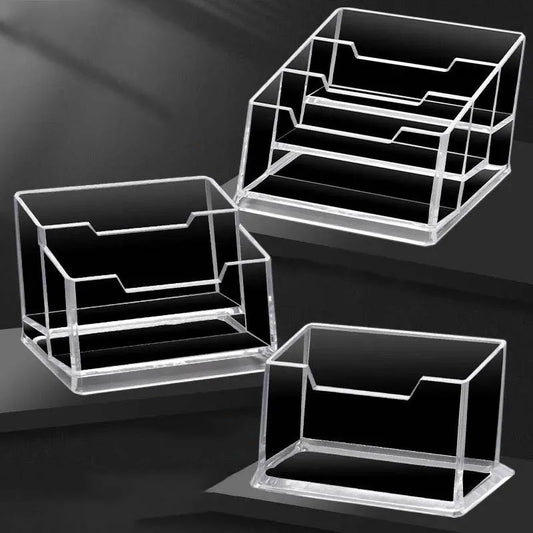 Transparenter Acryl Schreibtisch Organizer für Visitenkarten