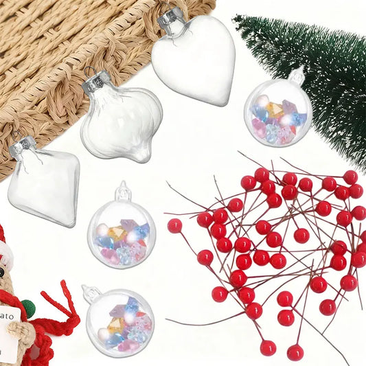 Transparente Kugeln zum Befüllen für kreative Weihnachtsdeko
