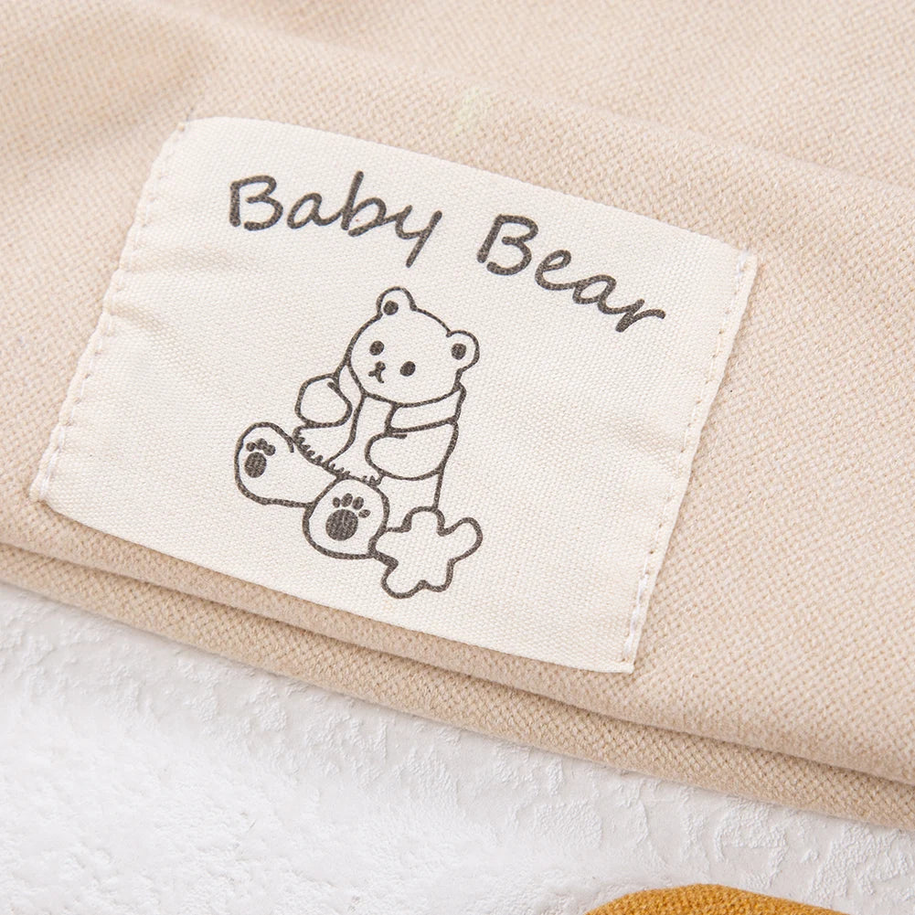 Niedlicher Baby Turban Mütze mit Bärenohren für Jungen und Mädchen 1-3 Jahre