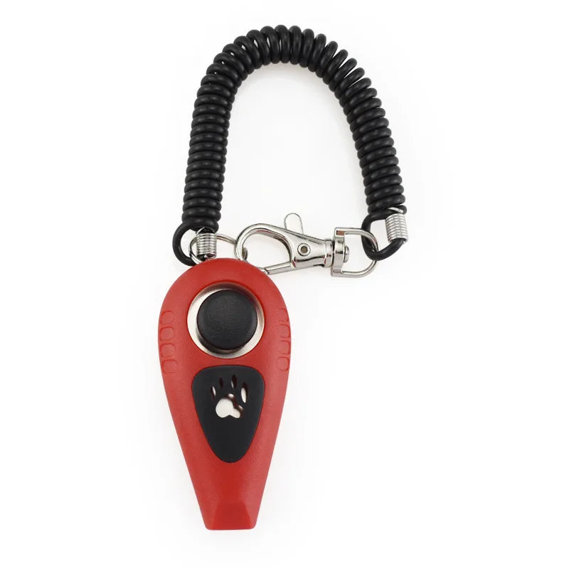 Multifunktions Haustier Clicker Pfeife – Hunde Katzen Training Schlüsselanhänger