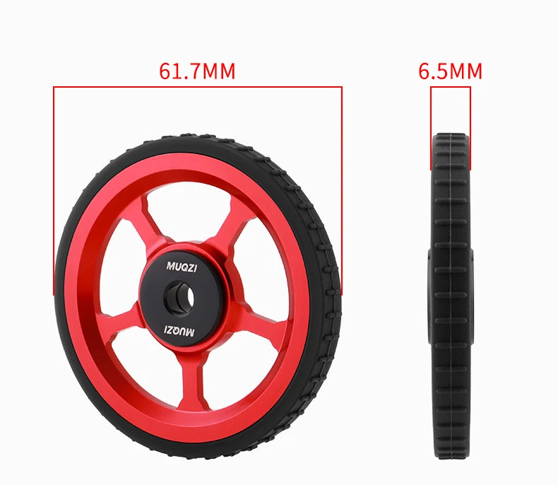 MUQZI Eazy Wheels Faltrad-Rollenräder, kompatibel mit Brompton-Yabubest - Home & More