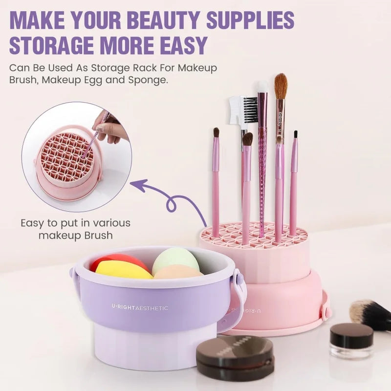 3-in-1 Make-up Pinsel Reiniger faltbar Silikon Waschmatte Kosmetik