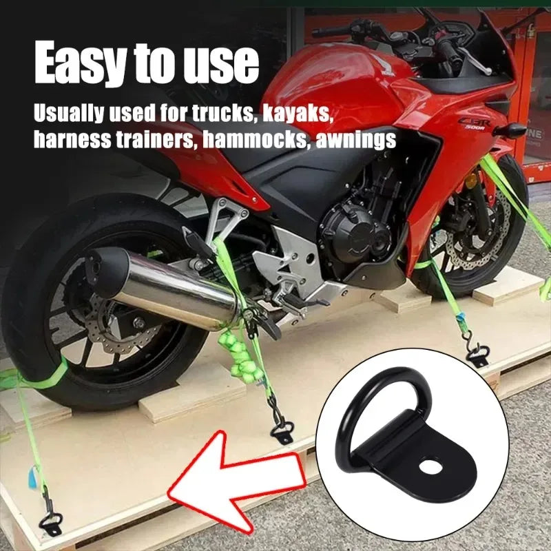 Robuste Edelstahl D-Form Zughaken 10/20er Set – Sicher - Vielseitig Montierbar