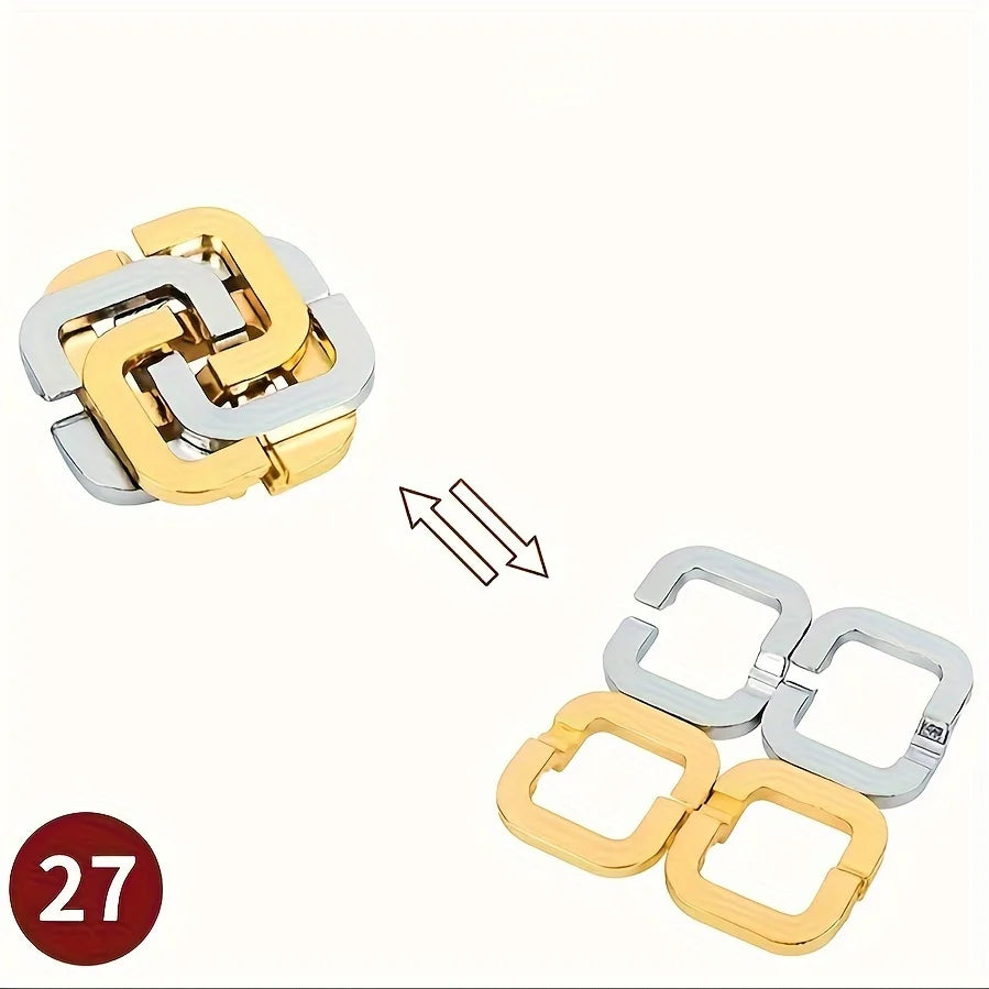 Herausforderndes 3D Metall-Puzzlespiel für Konzentration und Logik