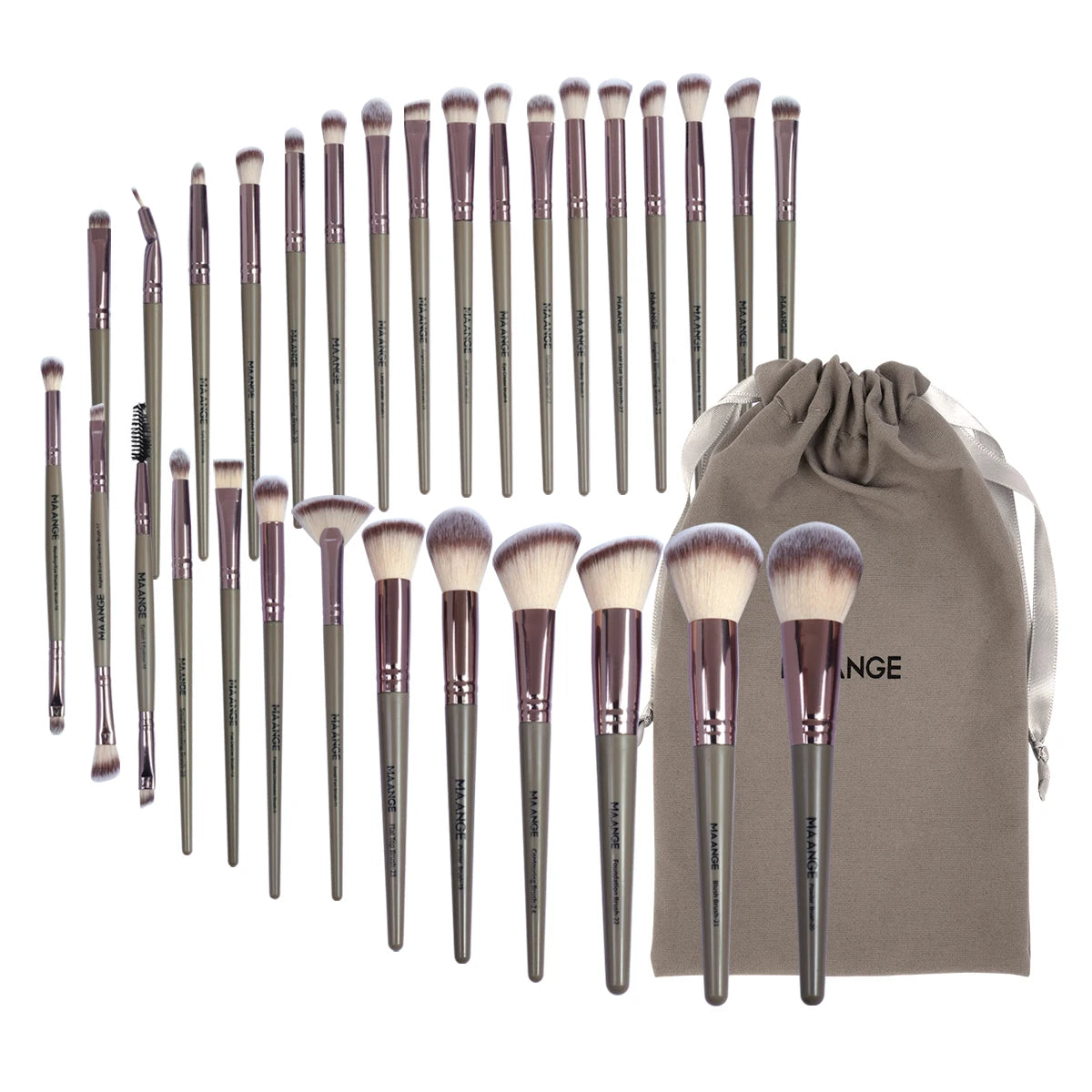 MAANGE 30-teiliges Make-up-Pinsel-Set mit Tasche-Yabubest - Home & More