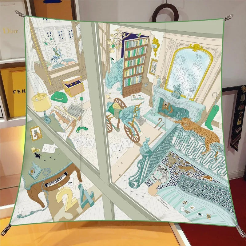 Stylisches bedrucktes Bandana Kopftuch Unisex vielseitig tragbar