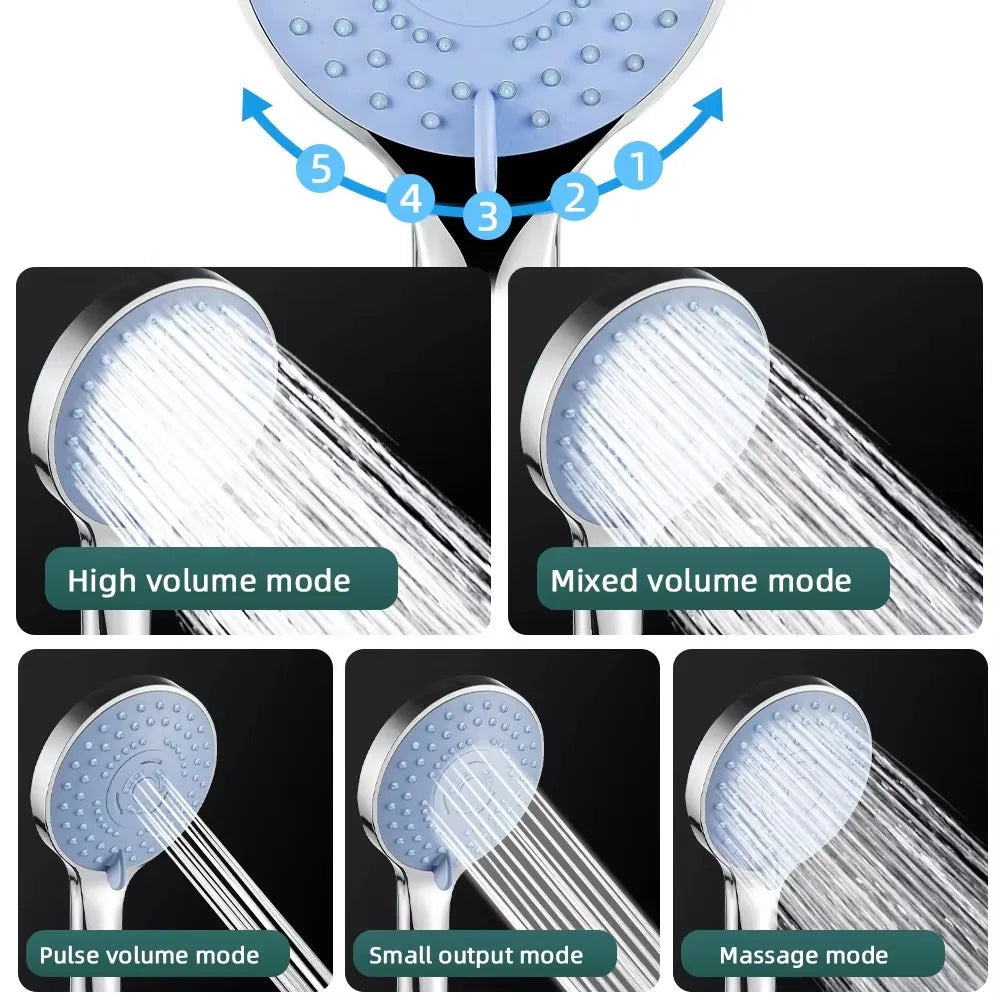 Duschkopf Handbrause Wassersparend 5 Modelle Universal Bad Zubehör