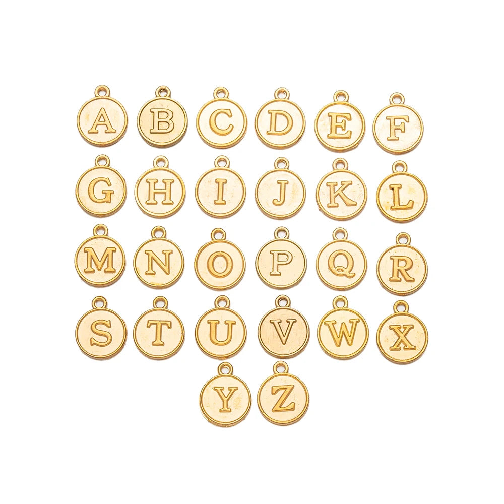26-teiliges Alphabet Buchstaben Charms Set für DIY Schmuckherstellung