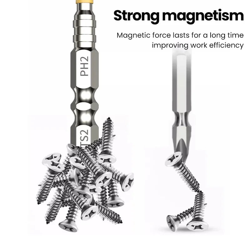 PH2 Magnetische Kreuzschraubendreher Bits - Rutschfest für Handwerkzeuge