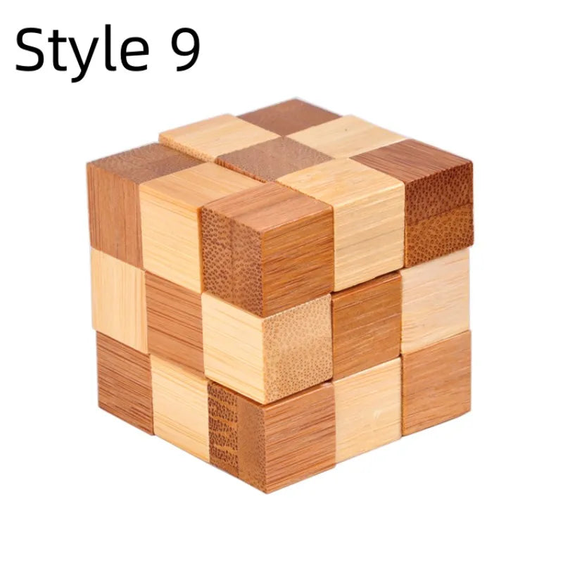 Holz Kong Ming Lock 3D Puzzle Montessori Spielzeug Kinder-Yabubest - Home & More