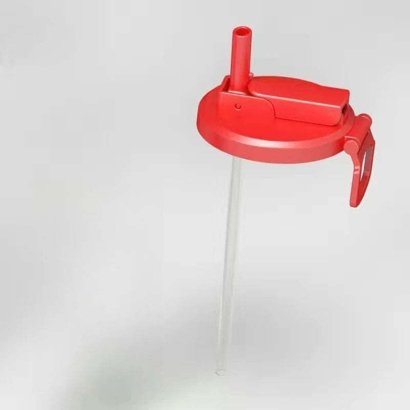 Wiederverwendbare Getränke Deckel mit 2 Strohhalmen für Erfrischungsgetränke