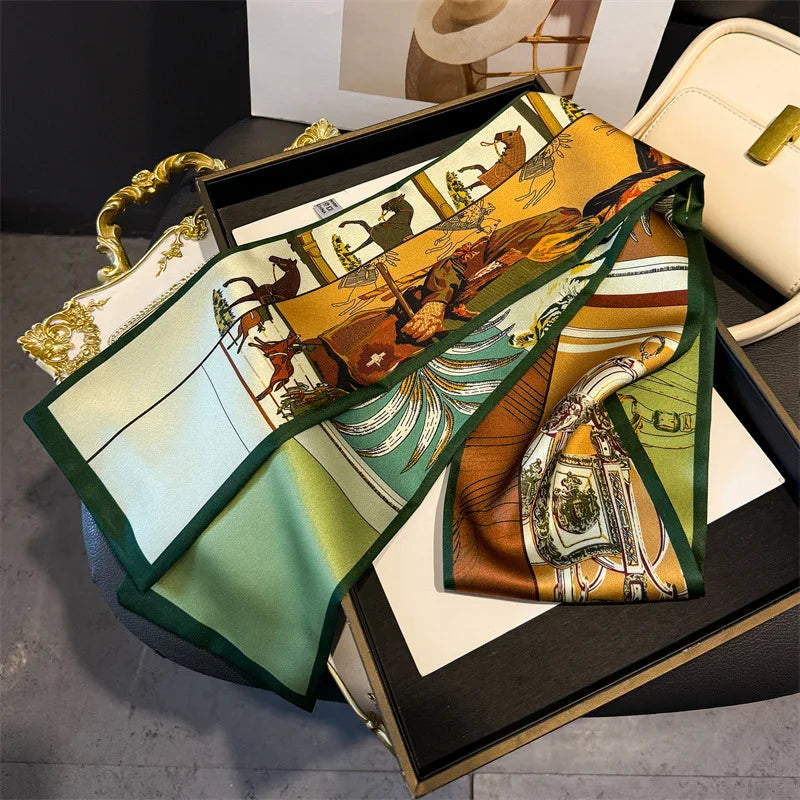 Dünner Seidenschal für Frauen – Multifunktionales Halstuch-Yabubest - Home & More