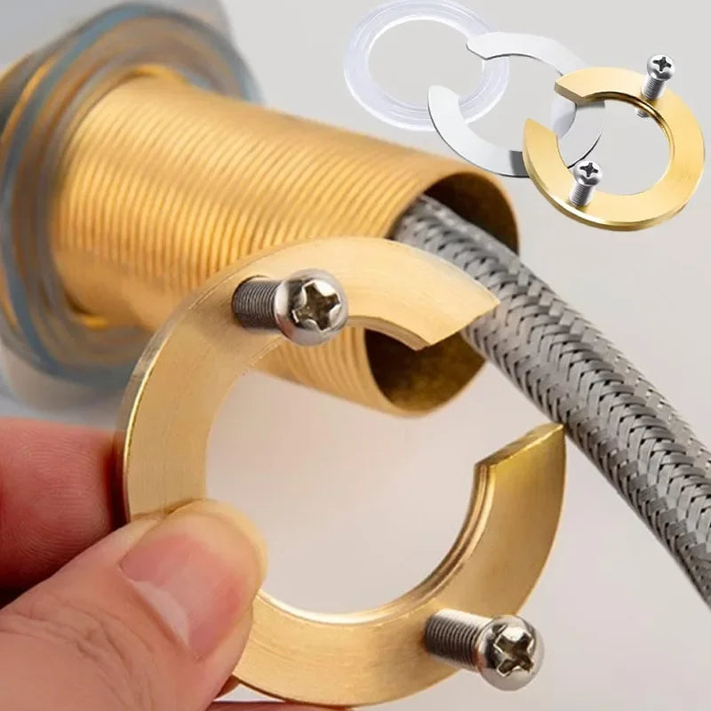 Wasserhahn Anti-verlieren Mutter Kappe C Typ Wasserhahn Wasserhahn Befestigung Fitting Kit Waschbecken Werkzeuge Küche Befestigung Sicherungsring Unterlegscheibe leuchte Teile-Yabubest - Home & More