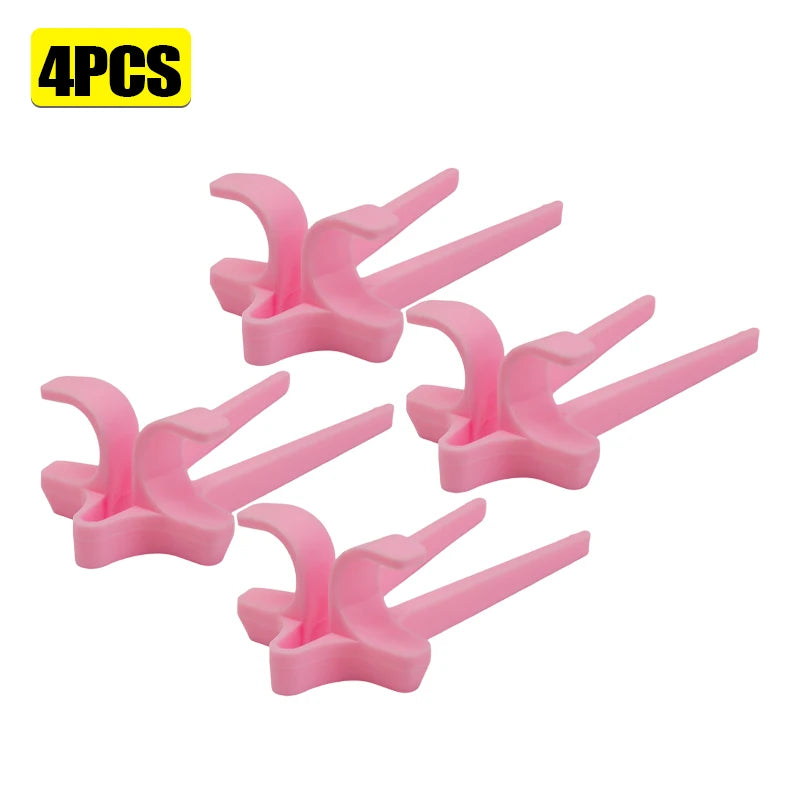 Finger Stäbchen Kunststoff Snack Halter für sauberes Essen 1 bis 4 Stück