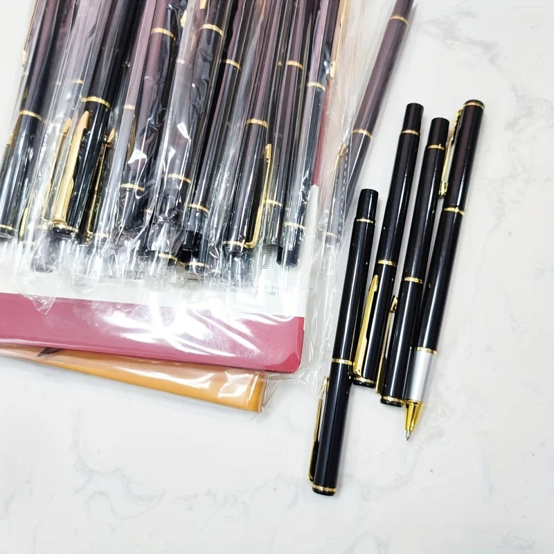 Eleganter Metall Signatur Stift Schwarz für Büro - Geschäft – Präzise Unterschrift