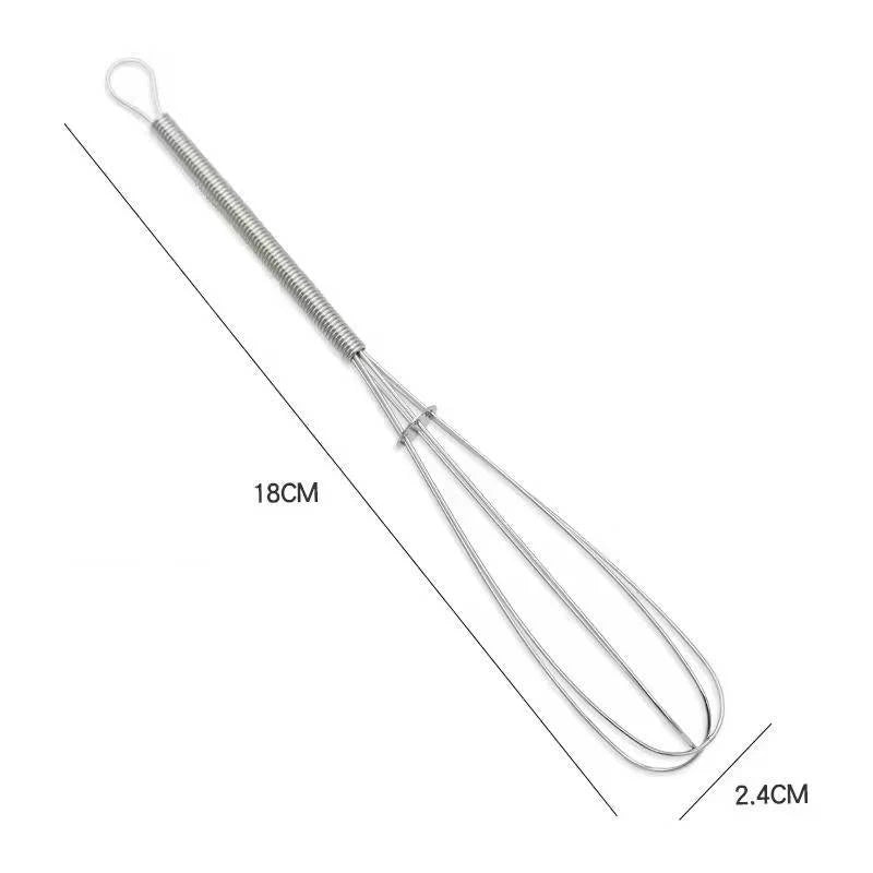Edelstahl Mini Schneebesen Handmixer für effizientes Rühren in der Küche