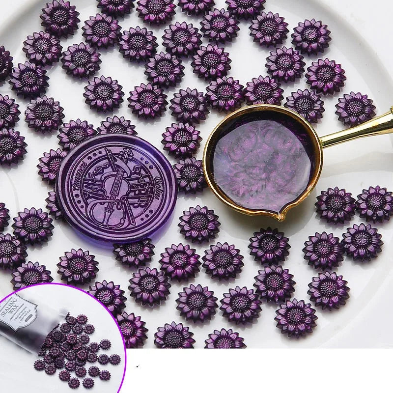 100 Glitzer Wachsperlen für stilvolle Siegel DIY Dekoration