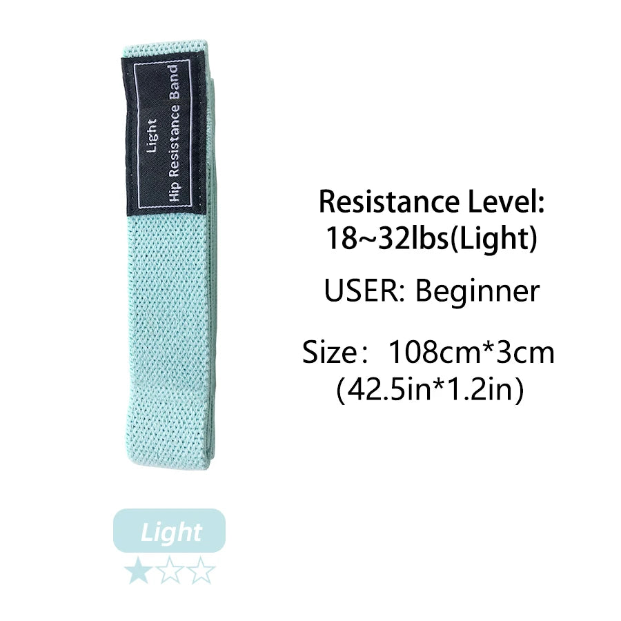 3er Set lange elastische Stoff Widerstandsbänder für Beine Gym Fitness