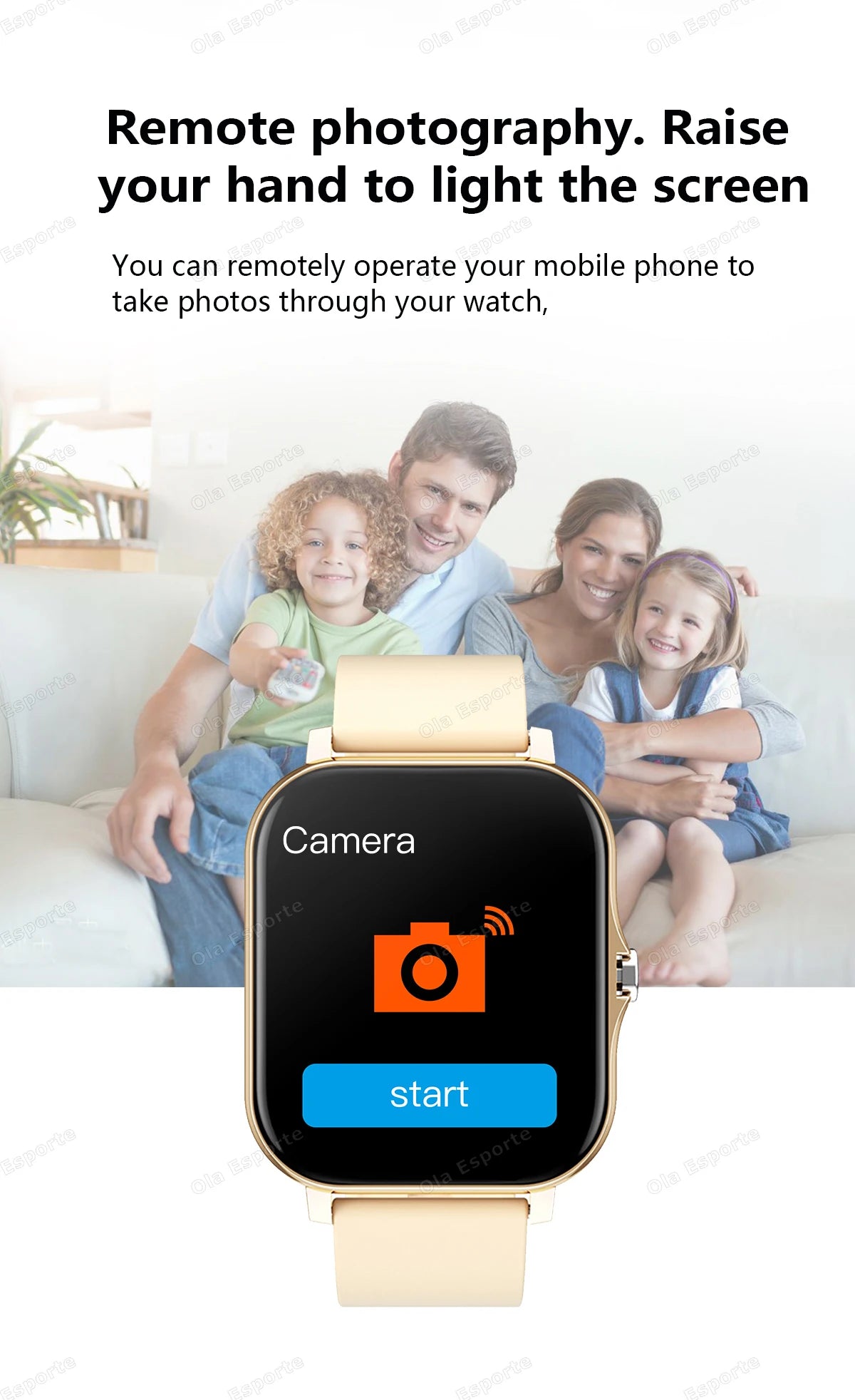 Vielseitige Smartwatch mit HD Touch Display und Fitnessfunktionen