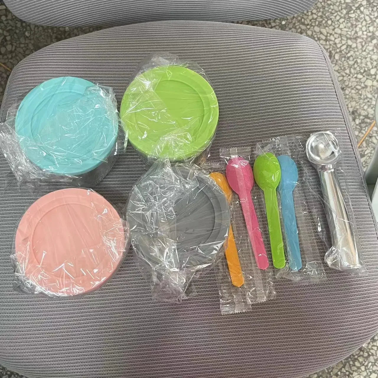 Eis Pints Behälter mit Deckel für Eismaschinen in Sets von 1 bis 4 Stück