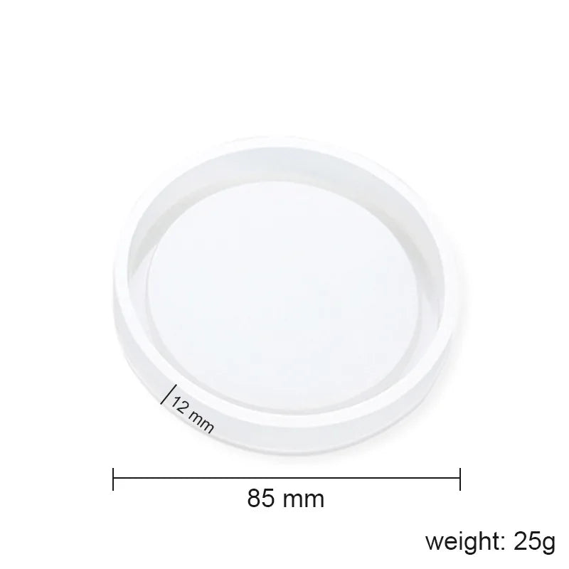 Silikon Formen Set für DIY Untersetzer Quadrat Rund Sechseck