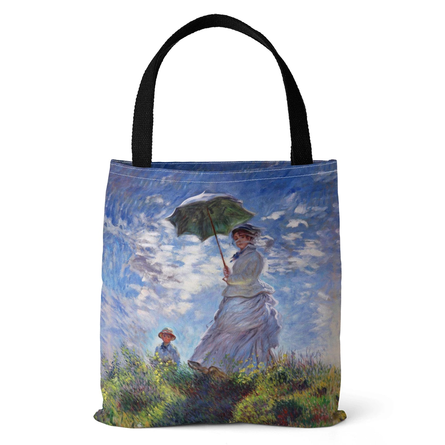 Leichte Canvas-Umhängetasche mit weichem Stoff für Alltag und Einkauf