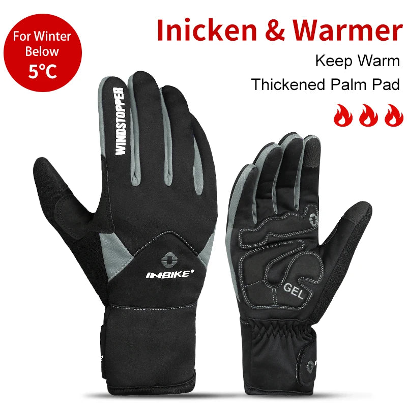 INBIKE Winter Fahrrad Handschuhe für Männer - Touchscreen-fähig-Yabubest - Home & More