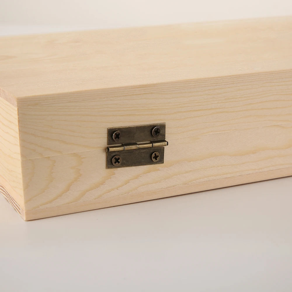 Universelle Münzaufbewahrungsbox aus Holz mit 100 transparenten Kapseln