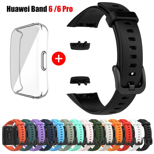 Silikon Ersatzarmband mit TPU Schutz für Huawei - Honor Band 6