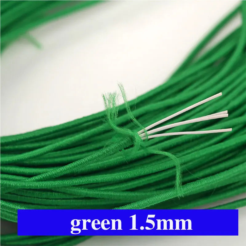 Buntes 1,5mm Gummiband für DIY Nähen Schmuck Bastelprojekte