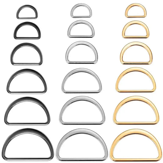 10-teiliges Set D-förmige Metall Schnallen für Taschen und Schuhe
