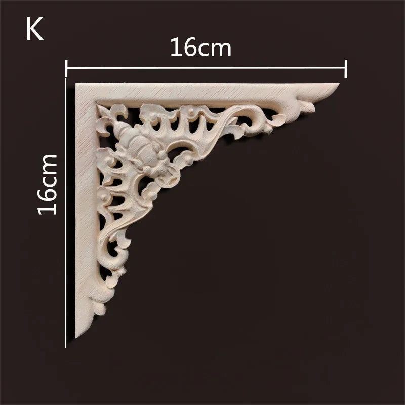 Exklusive Holz Eckverbindung Onlay Applikation für Möbel & Heimdeko