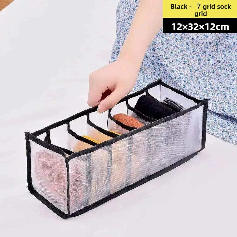 3PCS faltbare Mesh Organizer Boxen für Unterwäsche BH Socken Lagerung