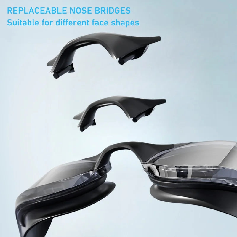 Anti-Fog Schwimmbrille aus Polycarbonat mit verstellbarem Silikonband