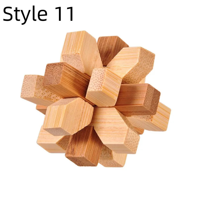 Holz Kong Ming Lock 3D Puzzle Montessori Spielzeug Kinder-Yabubest - Home & More