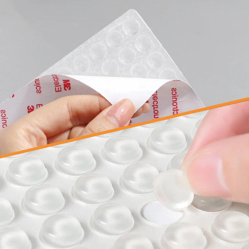 Transparenter Gummi Türstopper selbstklebend Wandschutz Schrankschalldämpfer