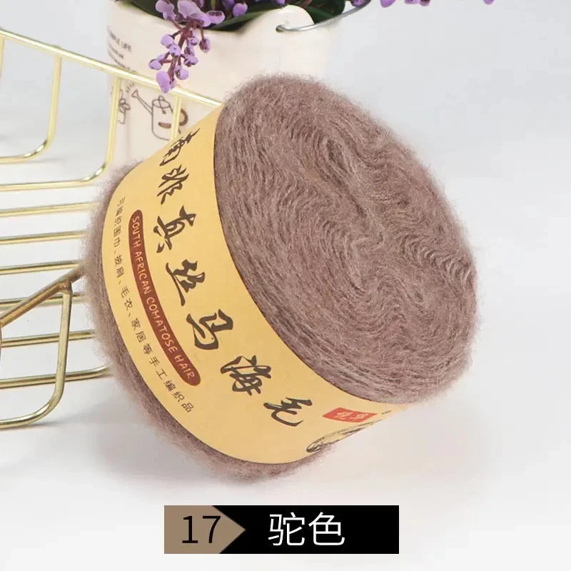 Seidenpony Wollgarn handgestrickt feines Acryl-Seidengarn für DIY