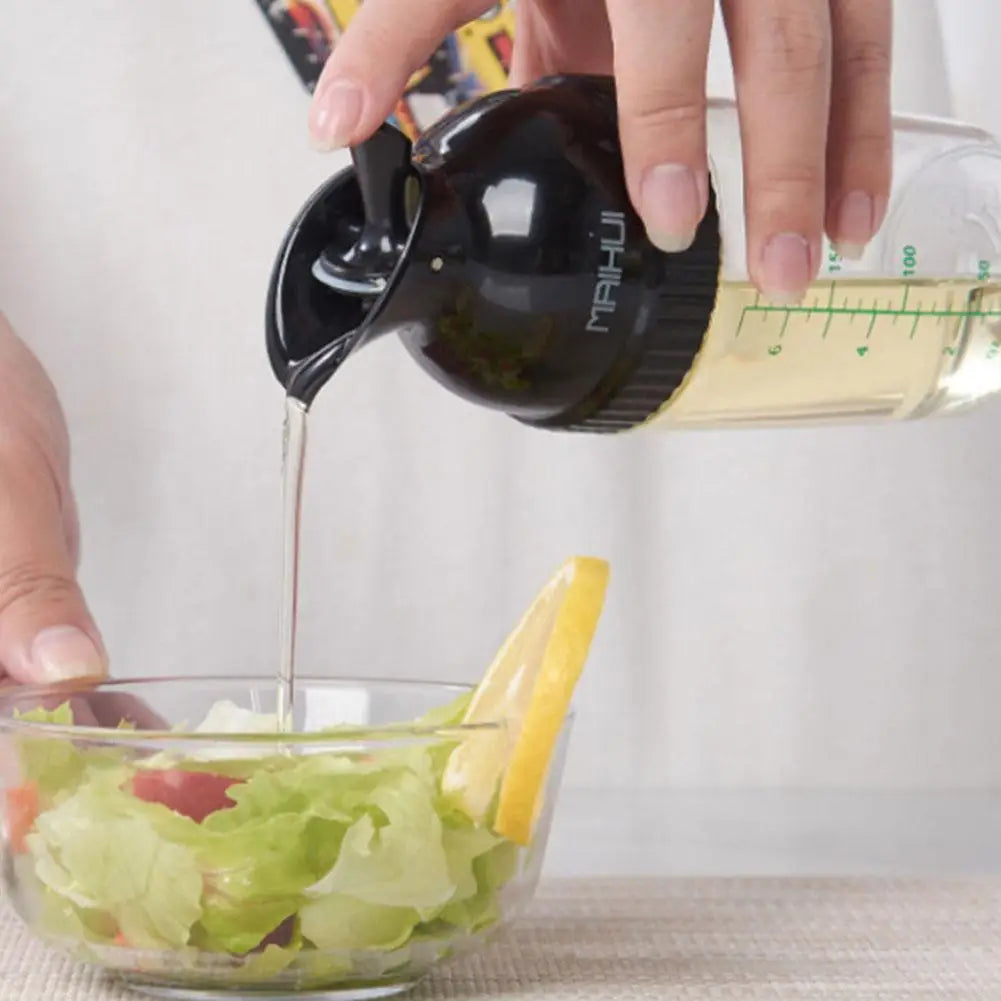 200ml Salat Dressing Shaker auslaufsichere manuelle Saucen Mixer Flasche