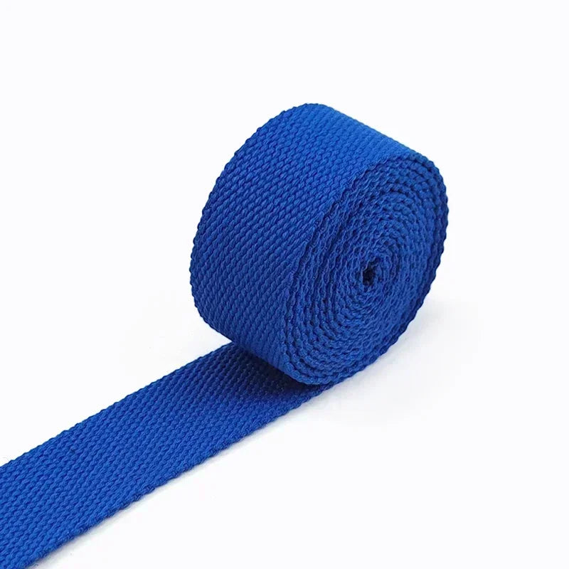 5M Polyester Baumwoll Gurtband 2mm dick für Rucksack Gürtel Kleidung 20-50mm breit