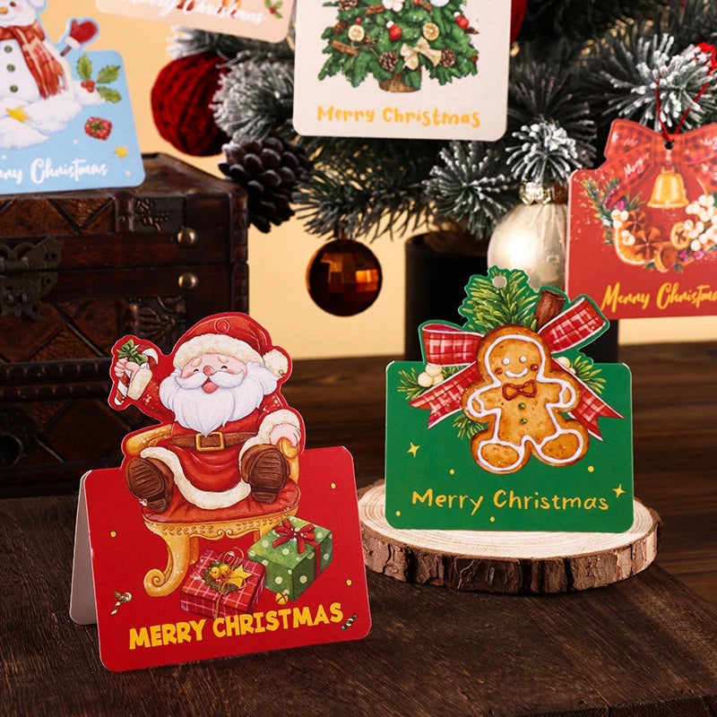 Festliche Faltkarten zum Frohen Weihnachtsfest und Neujahr