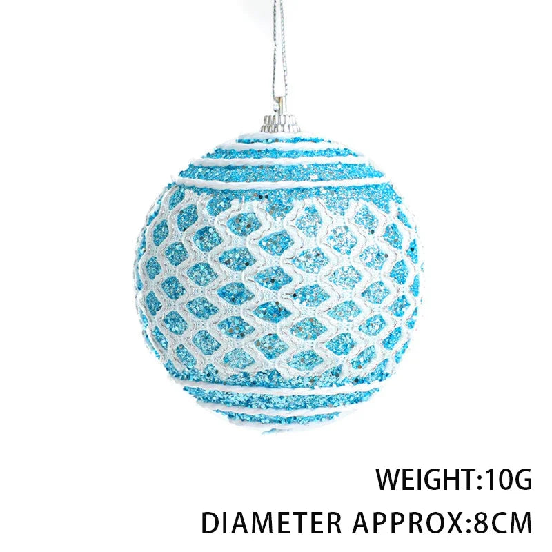 Elegante Weihnachtskugel mit Gittermuster für festliche Dekoration