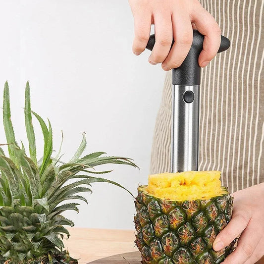 Edelstahl Ananas Schäler Corer Slicer Obst Cutter Küchen Gadget