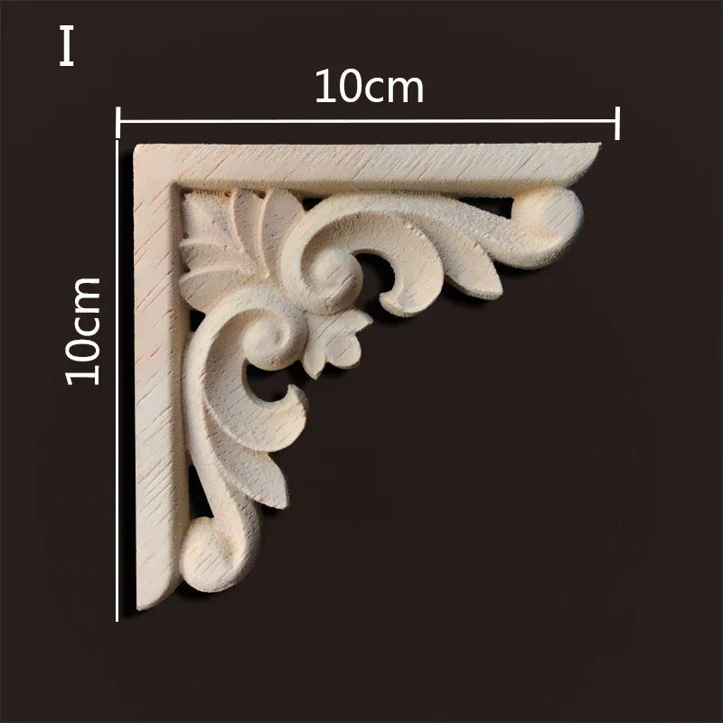 Exklusive Holz Eckverbindung Onlay Applikation für Möbel & Heimdeko