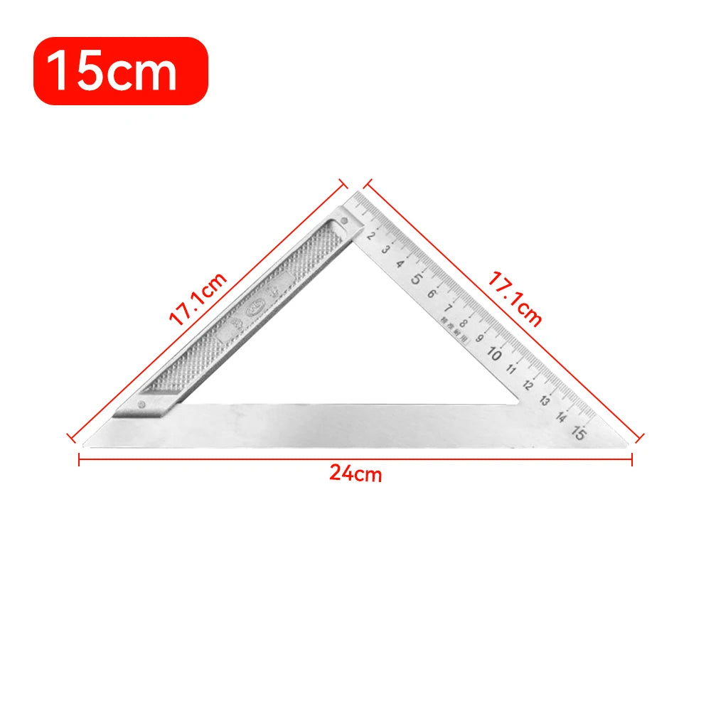Präzises 90° Aluminium-Drehlineal für Holzarbeiten – robust - vielseitig einsetzen