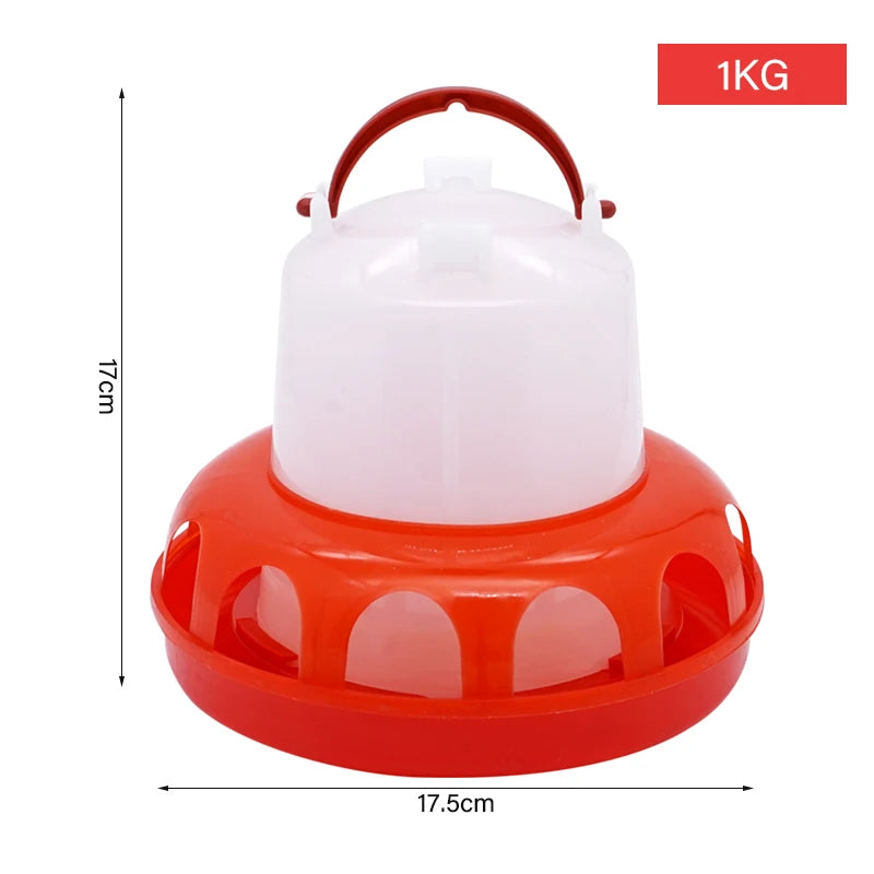 Automatischer Hühnerfutterspender mit 1 kg/3 kg Kapazität für Bauernhof