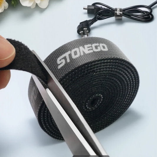 Doppelseitiges Kabelbinder Set für ordentliche Kabelorganisation Zuhause