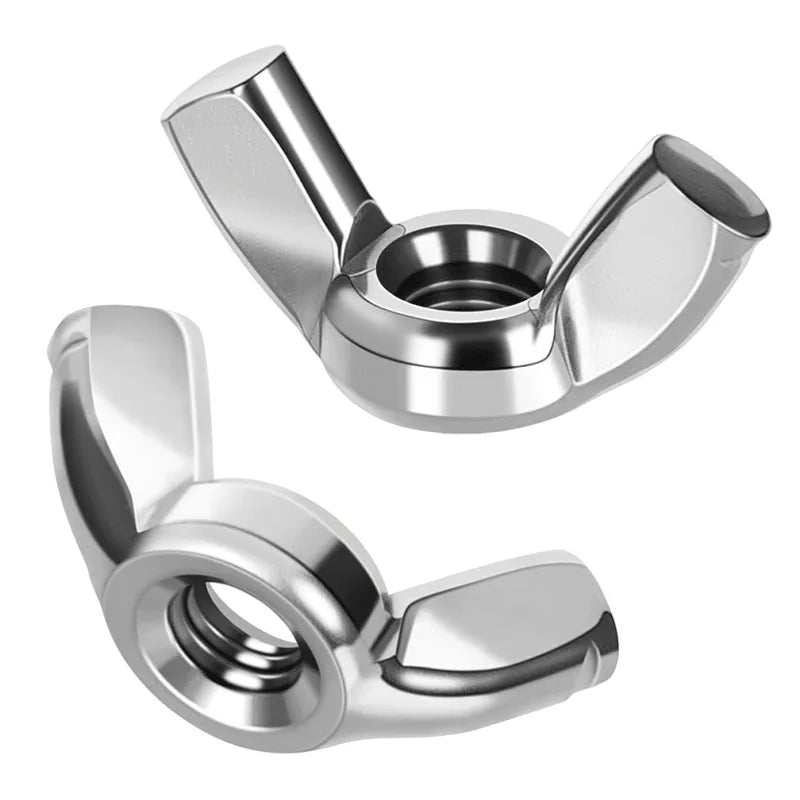 Flügelmuttern aus Edelstahl M3 bis M12 Schmetterlingsmuttern DIN315