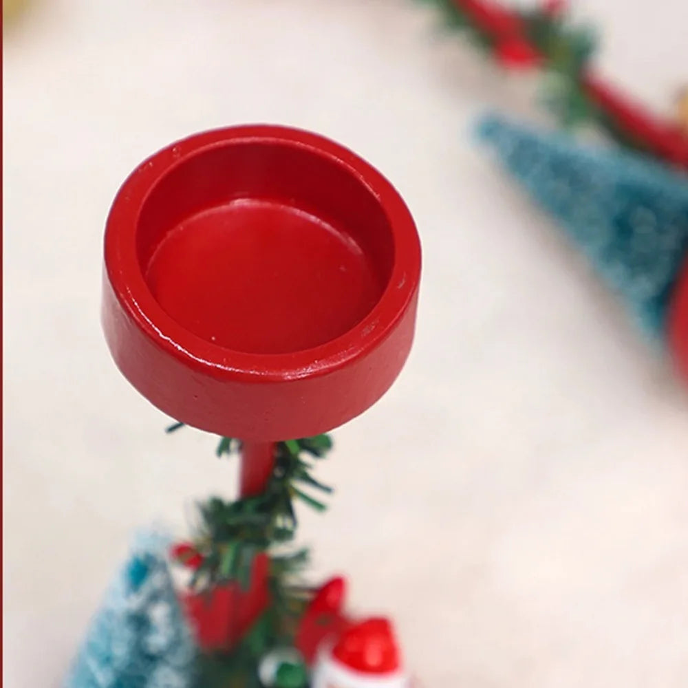 Weihnachtsbaum Kerzenständer Anti Rutsch Cartoon Teelichthalter Deko