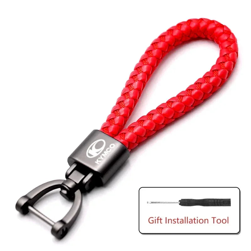 Handgewebter Schlüsselanhänger mit individuellem Logo für Scooter