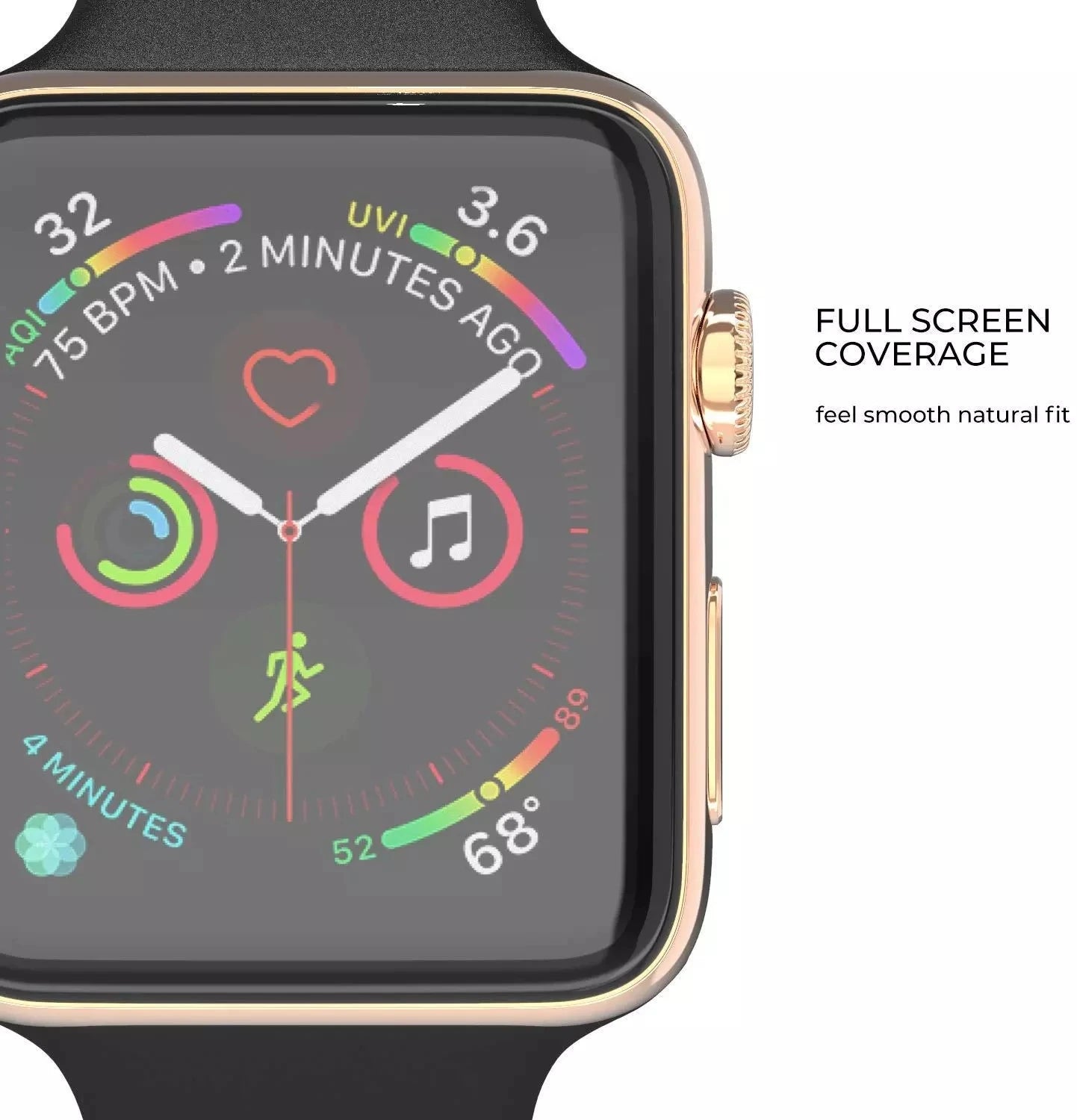 Displayschutzfolie kompatibel für Smartwatches 38-49 mm Keramikfolie flexibler Schutz